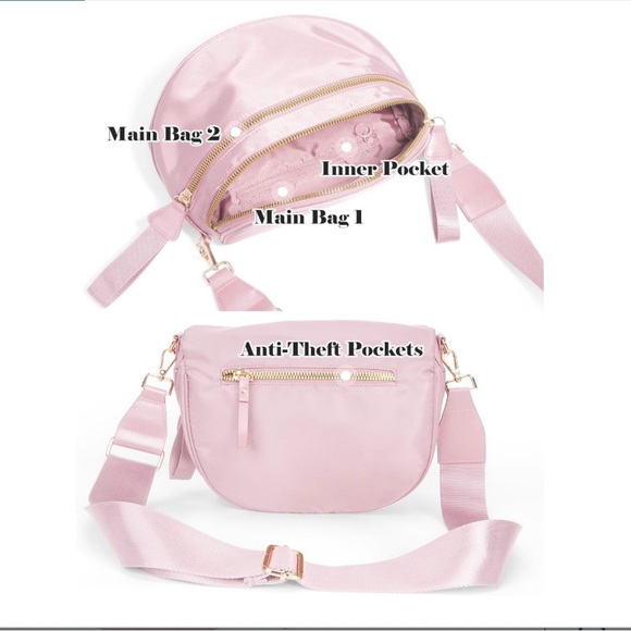 Stylish Pink Crossbody Bum Bag - Picture 4 of 8